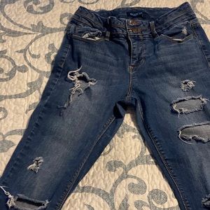 Blue sky’s jeans size 9 torn jeans